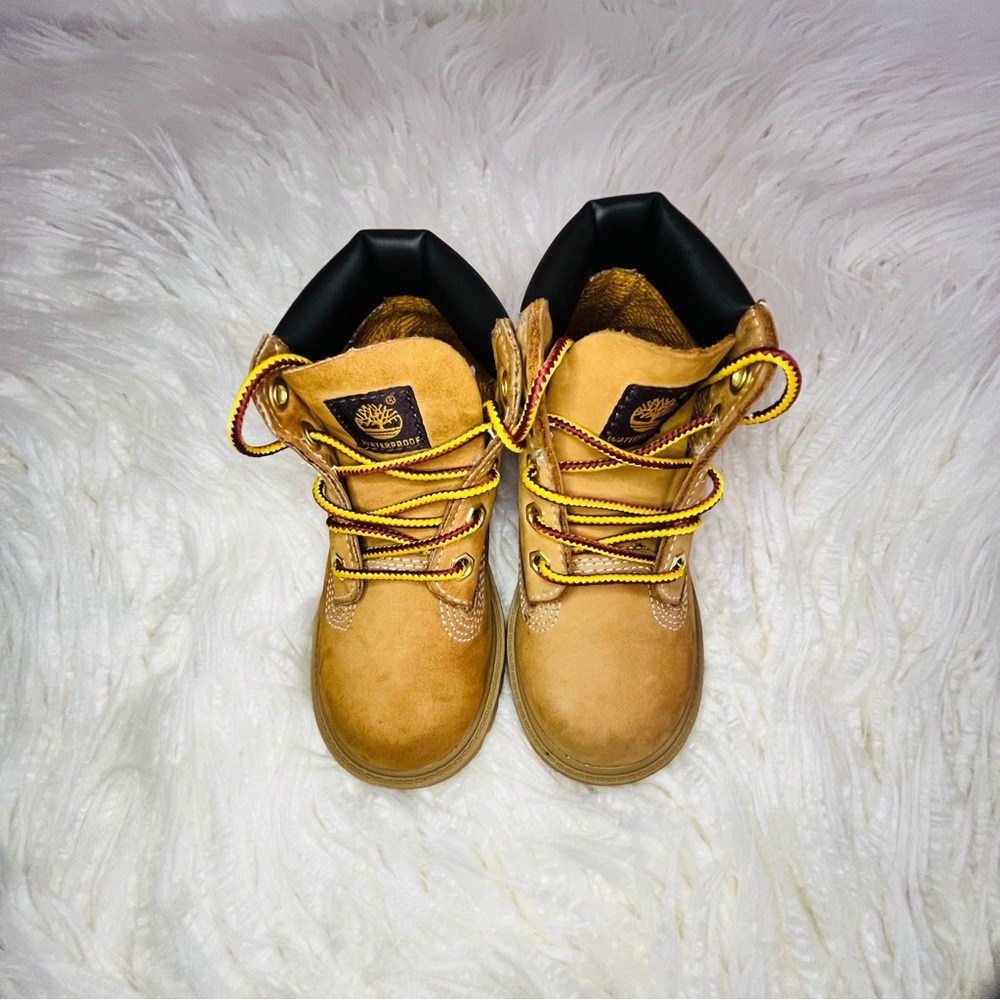 Timberland Kids Tan Lace-Up Boots